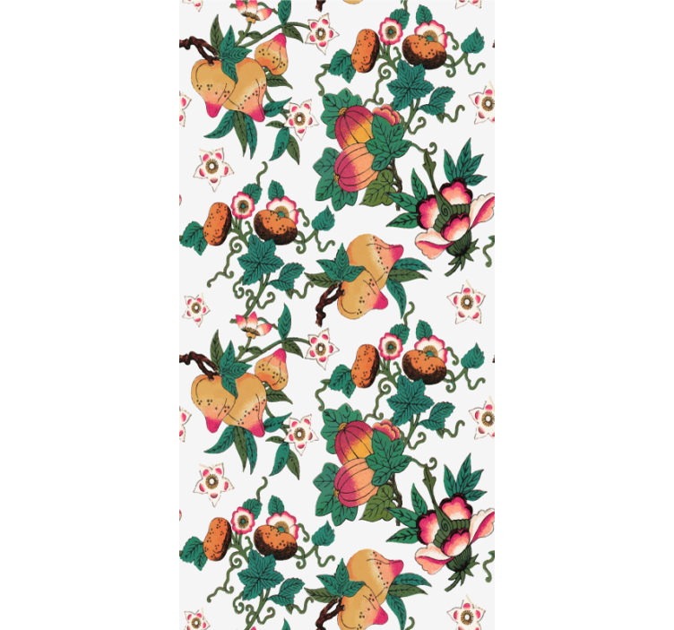 Lush fruit and floral roller blind flowers - TenStickers