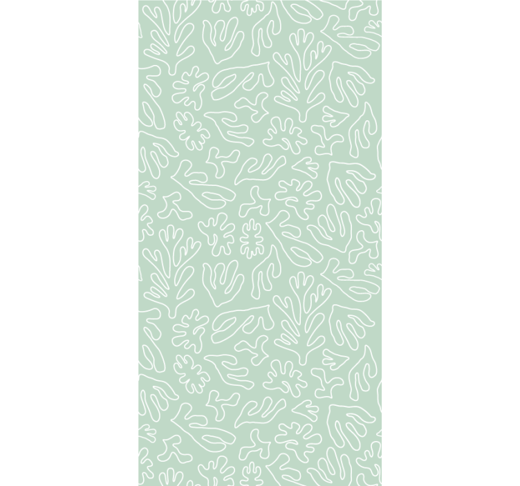 Stylish Plant Patterns roller blind flowers - TenStickers