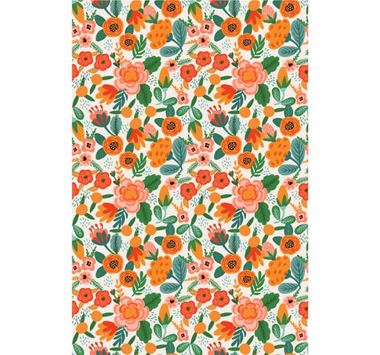 Floral Arrangement Design roller blind flowers - TenStickers