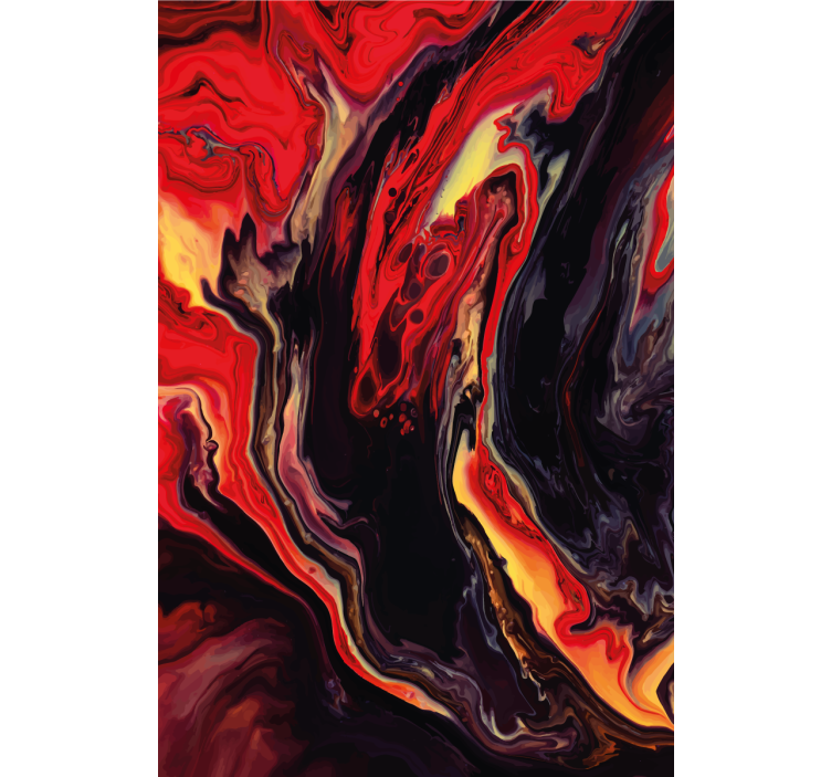 Brown and red marble painting Blind painting - TenStickers