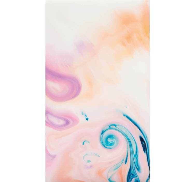 Pastel colors marble effect Blind painting - TenStickers