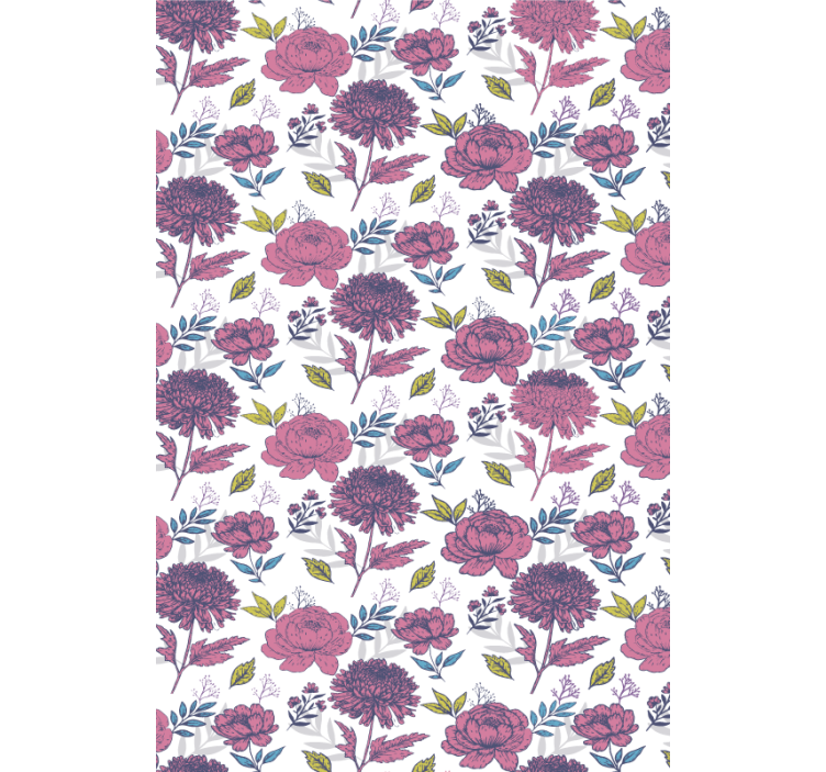 Blossom Floral Theme roller blind flowers - TenStickers