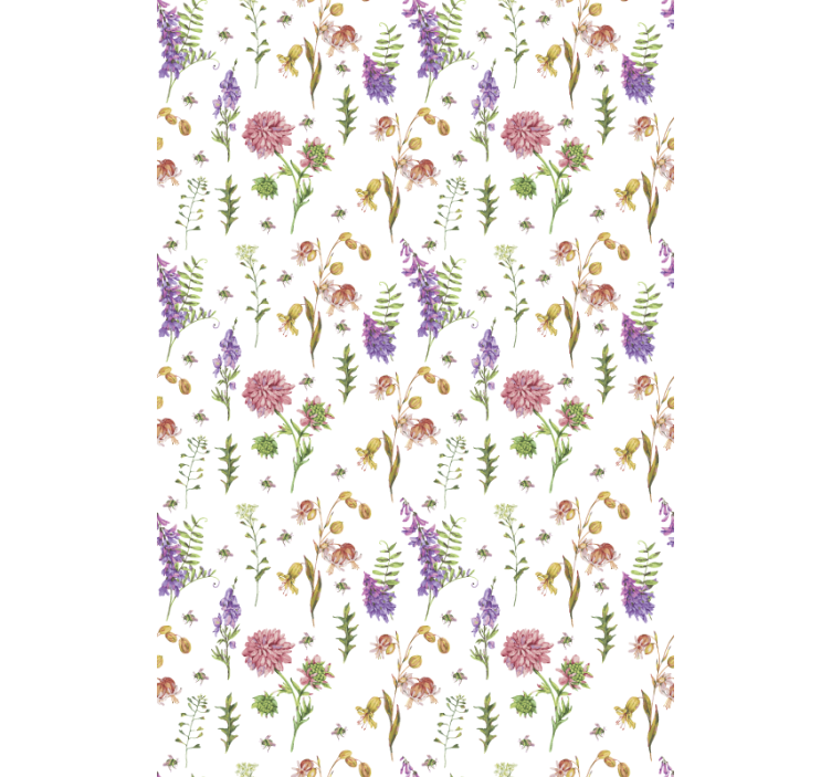 Floral Garden Theme roller blind flowers - TenStickers
