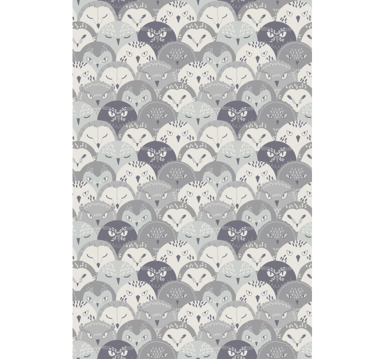 Grey forest creatures animal roller blind - TenStickers