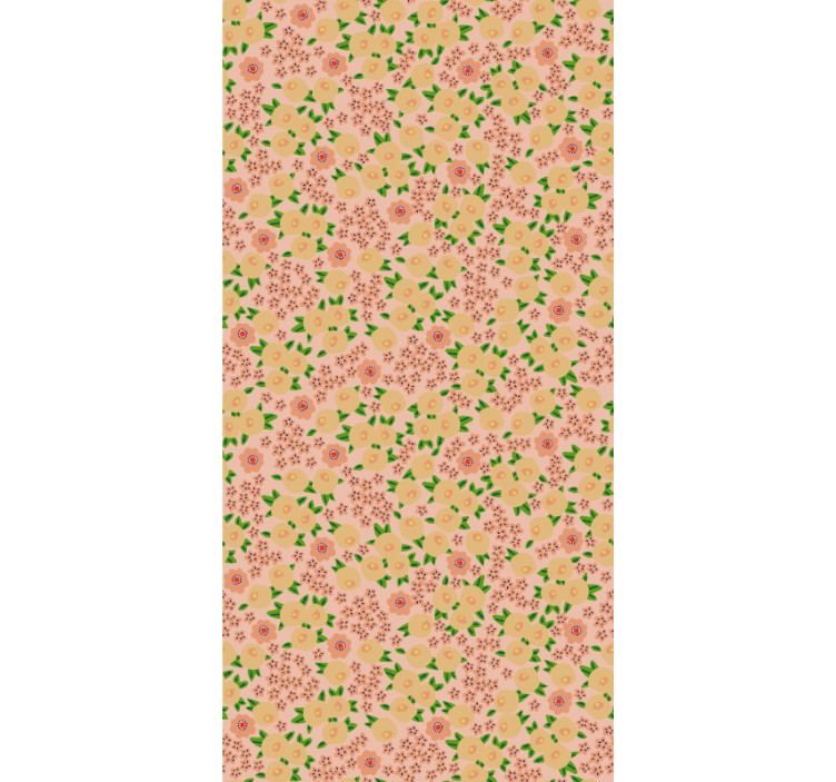 Floral patterns bloom kitchen roller blind - TenStickers
