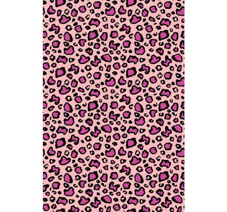 Pink Leopard Print animals roller blind - TenStickers