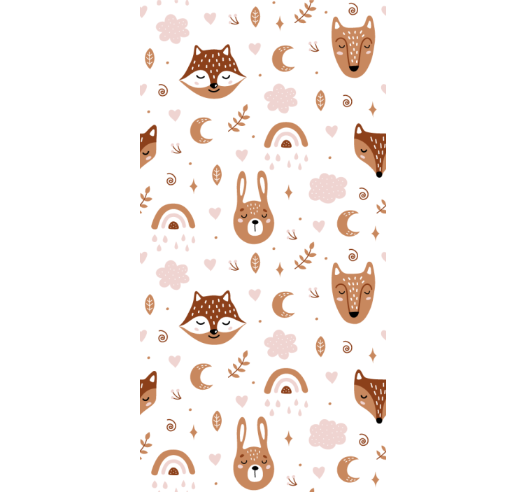 Woodland Creatures animals roller blind - TenStickers