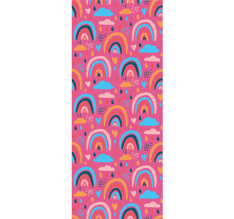 Colorful rainbow pattern kids roller blind - TenStickers