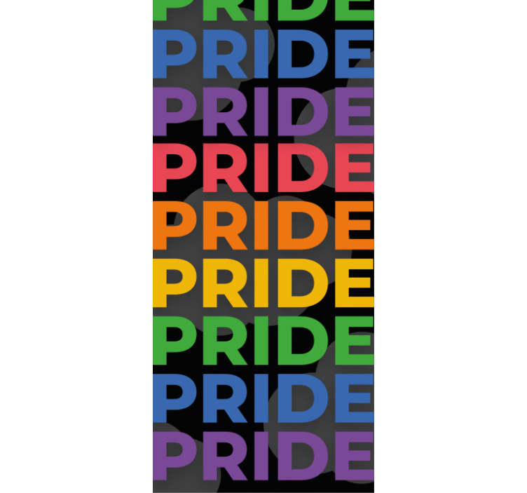 Bold Pride Letters custom roller blind - TenStickers