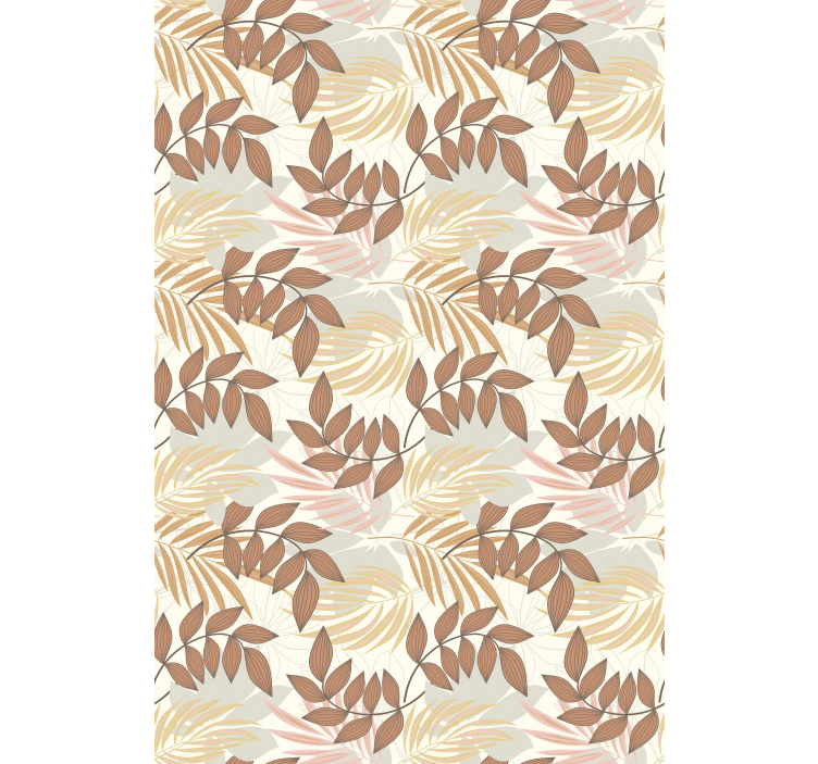 Delicate Leaf Pattern roller blind flowers - TenStickers