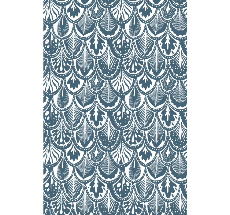 Leafy Pattern Design roller blind flowers - TenStickers
