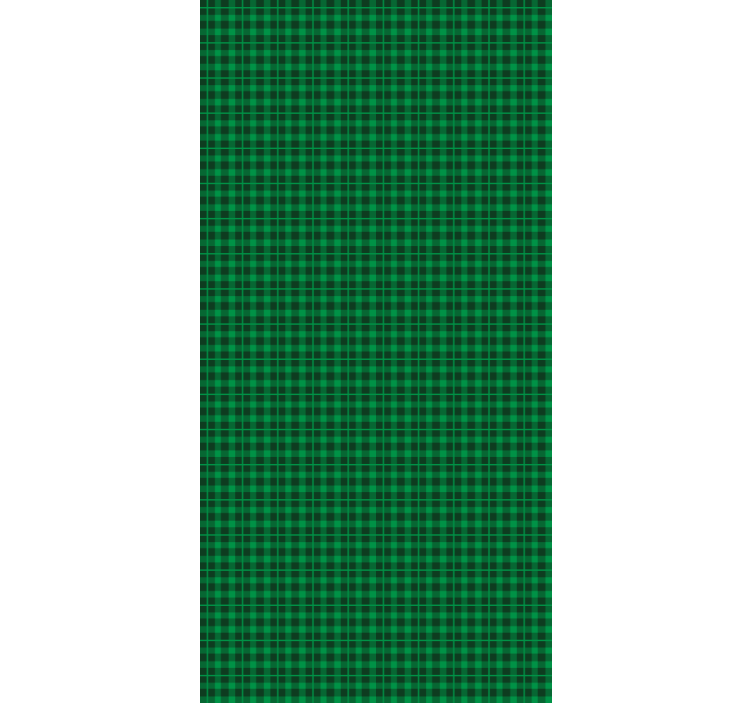 Green gingham pattern Living room blind - TenStickers