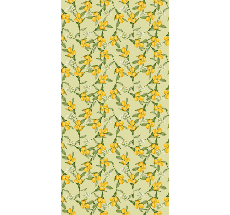 Tropical summer lemons pattern vegetable blind - TenStickers