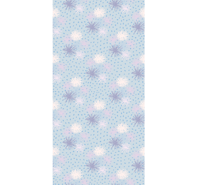 Floral Burst Pattern roller blind flowers - TenStickers
