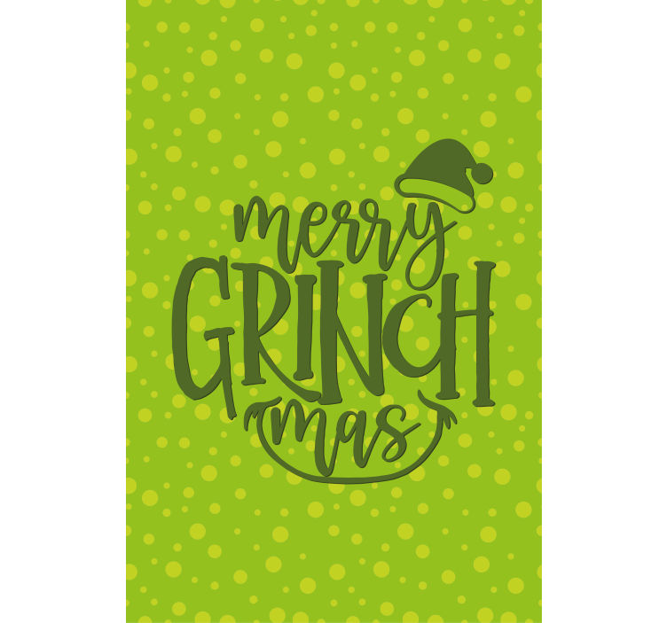 Merry Grinchmas Cheer custom roller blind - TenStickers