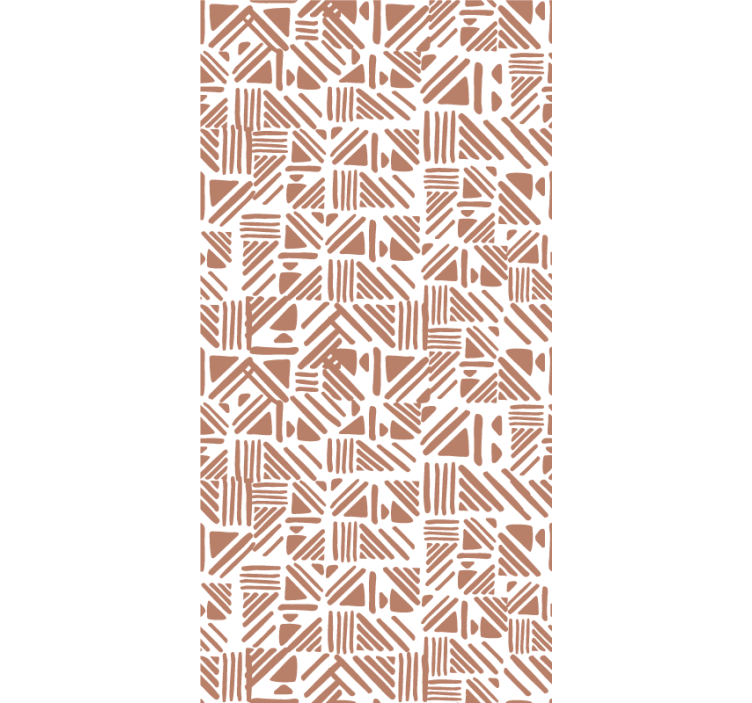 Geometric pattern elements master bedroom roller blind - TenStickers