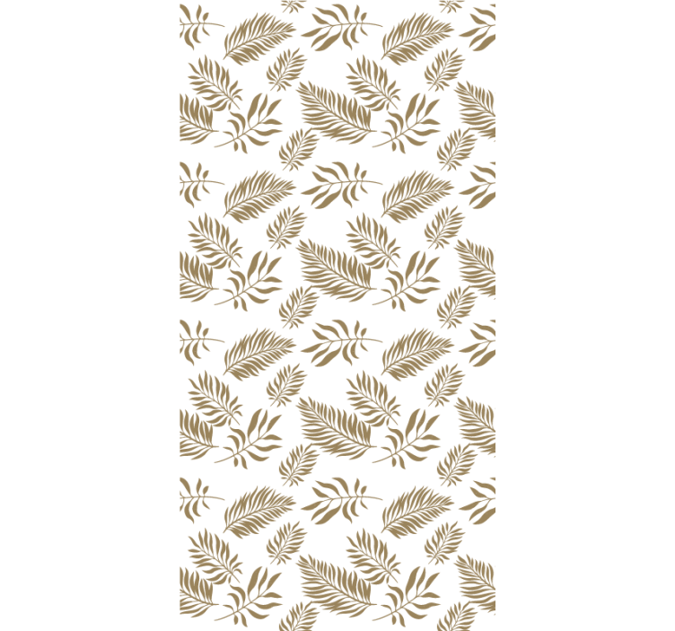 Graceful leaf motif roller blind flowers - TenStickers
