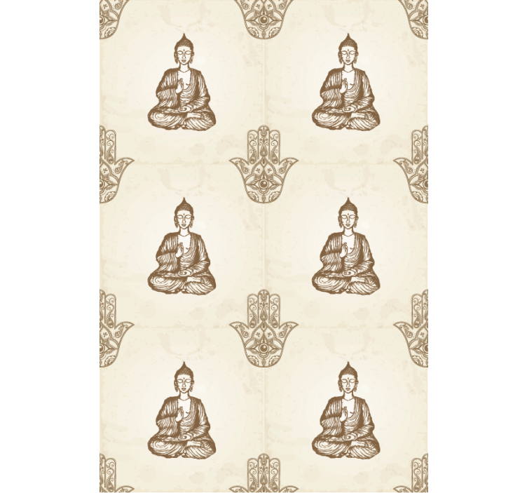 Buddha symbol patterns zen roller blind - TenStickers