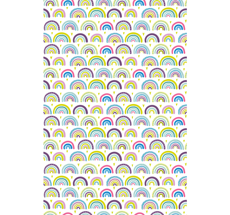 COLORFUL RAINBOWS PATTERN fun roller blind - TenStickers