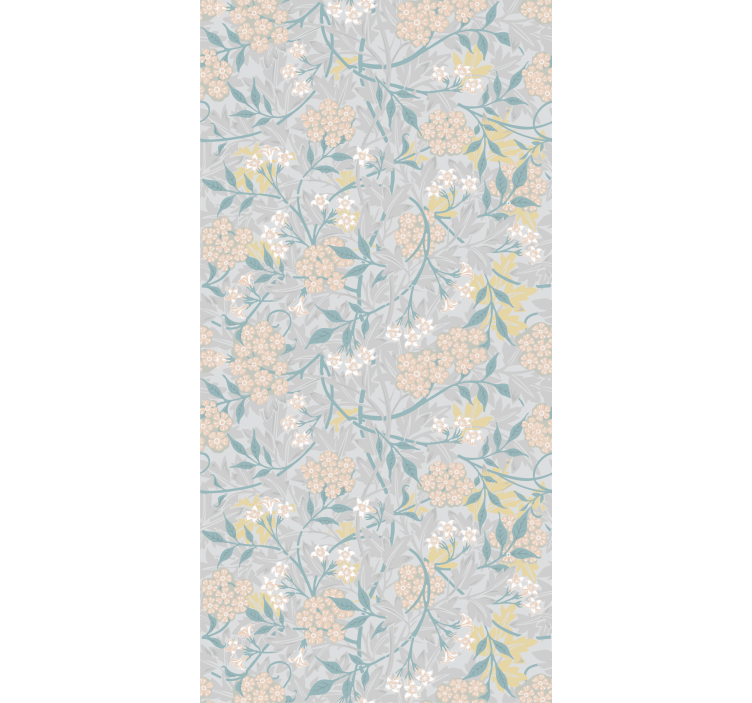 Subtle Botanical Arrangement roller blind flowers - TenStickers