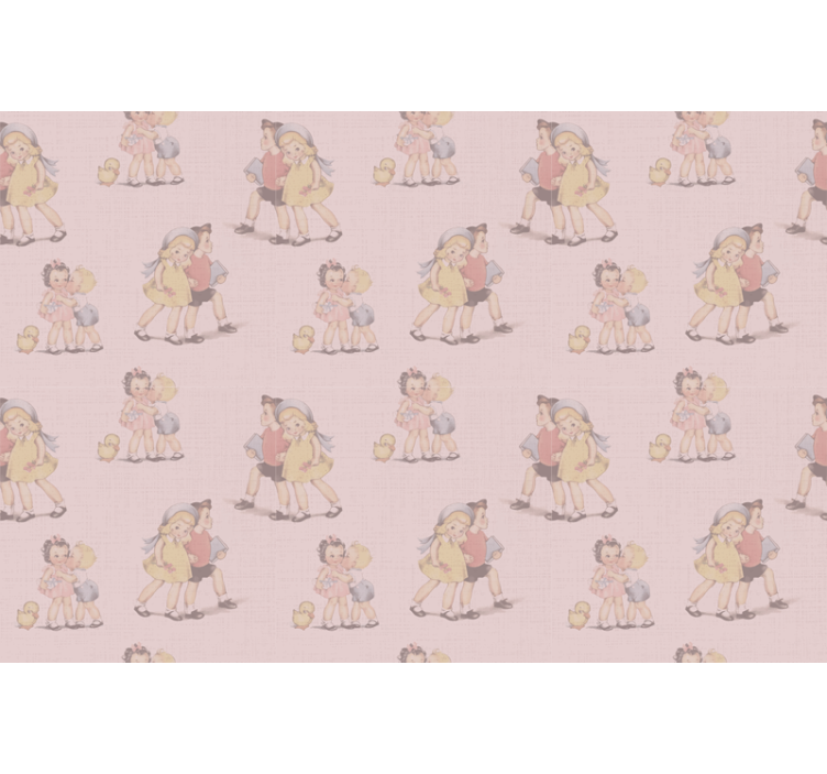 Children playing together original roller blind - TenStickers