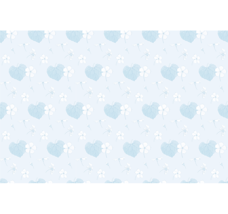 Delicate Floral Hearts roller blind flowers - TenStickers