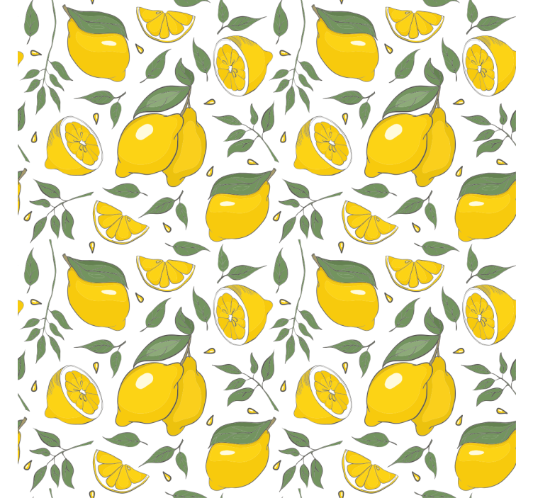 LEMONS AND SLICES roller blind fruits - TenStickers