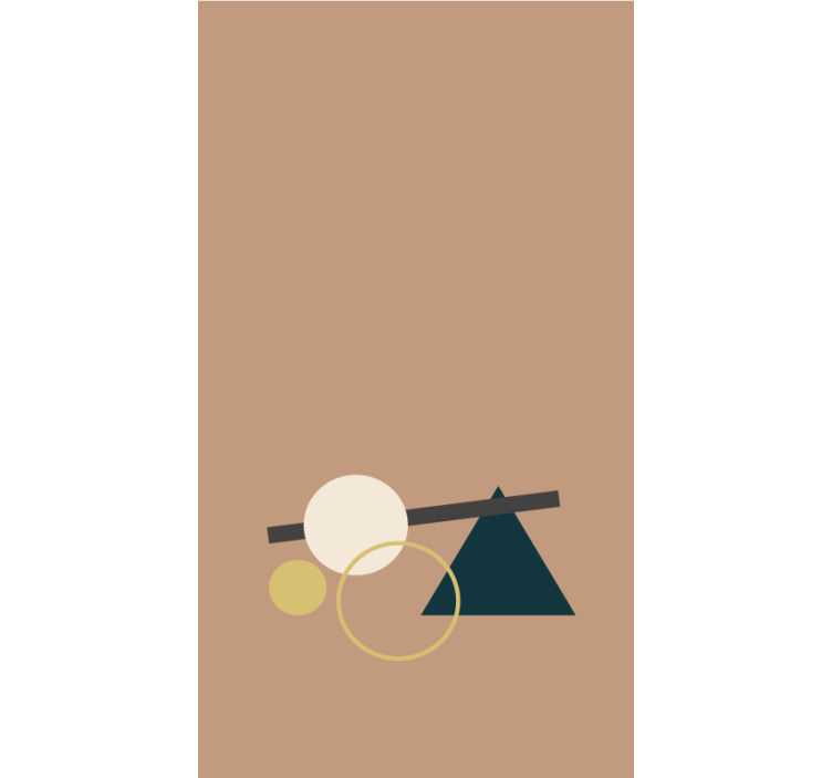 Geometric Shapes Balance modern roller blind - TenStickers