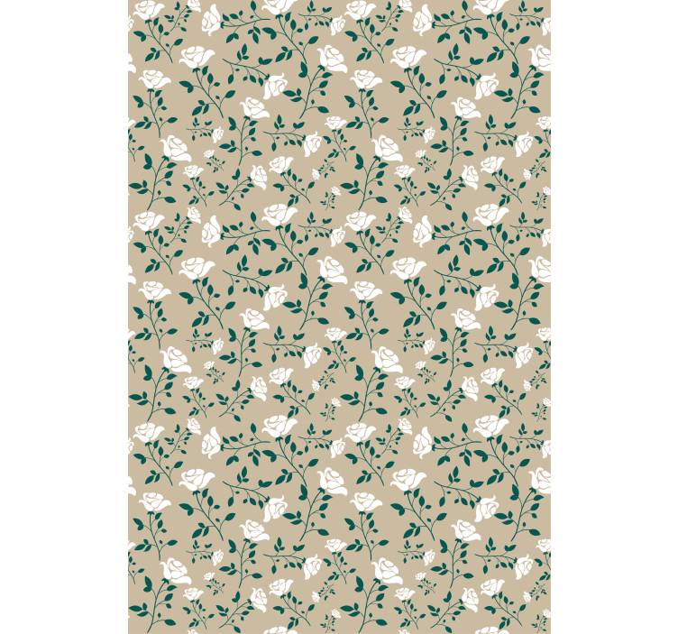 Gentle Botanical Motifs roller blind flowers - TenStickers