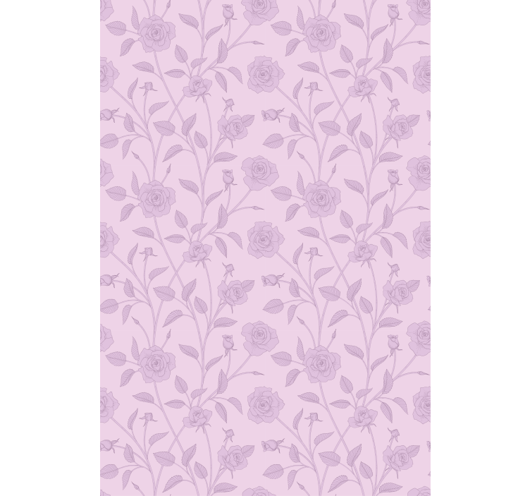 Rose Floral Pattern roller blind flowers - TenStickers