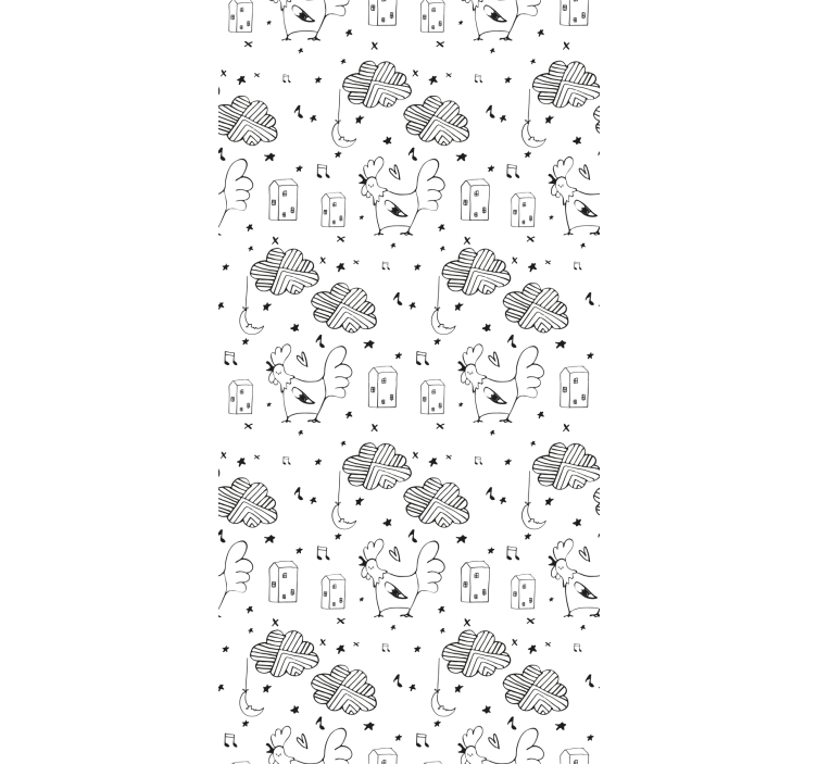Chicken Pattern roller blind - TenStickers