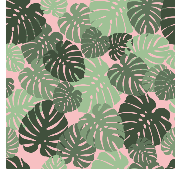 Tropical Monstera Pattern roller blind flowers - TenStickers