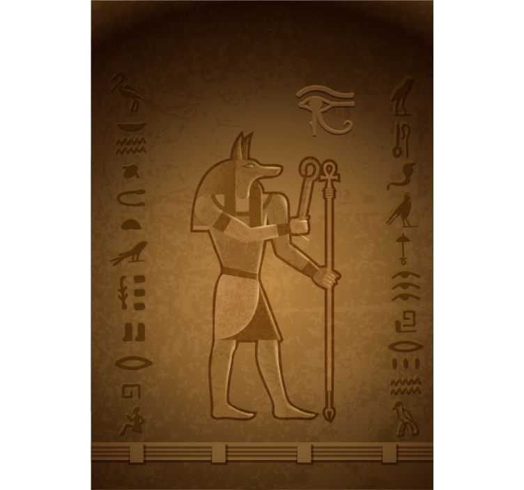 Egyptian Mythologie God 'Seth' roller blind - TenStickers