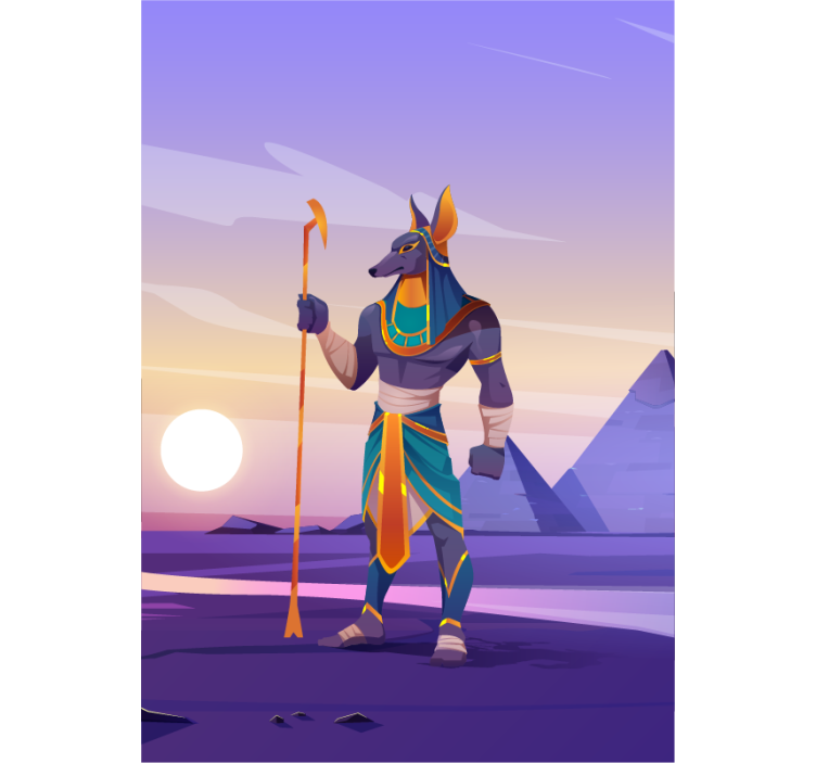 Anubis Guardian Figure superhero roller blind - TenStickers