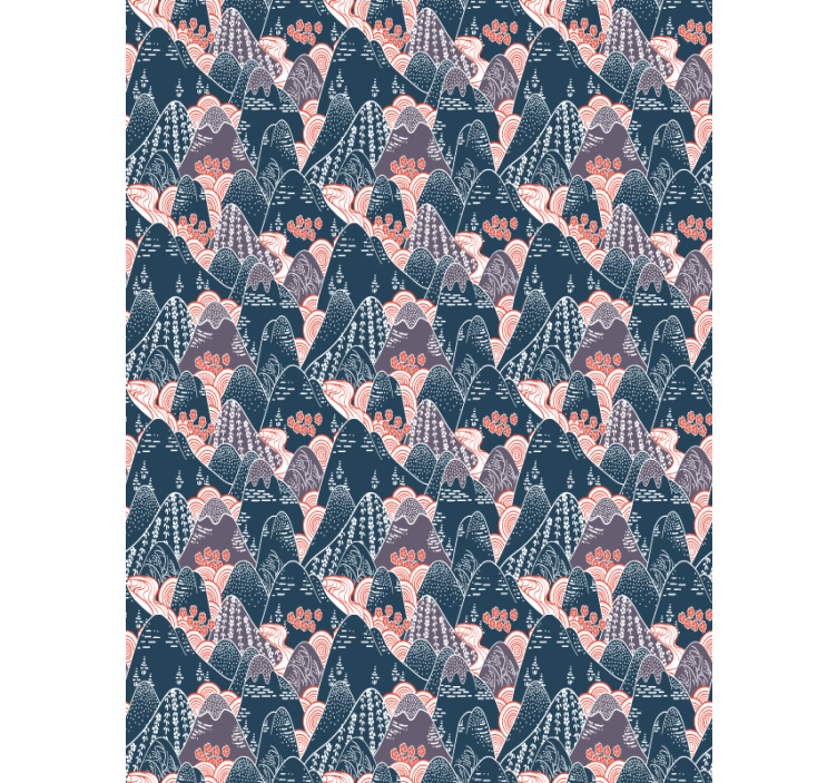 Multicolor japanese design Living room blind - TenStickers