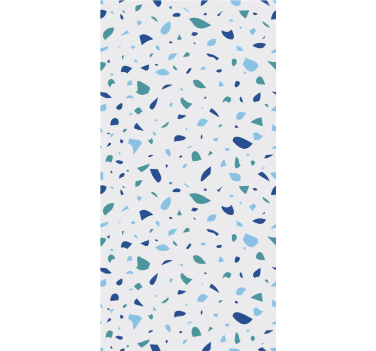 Blue terrazzo effect textured roller blind - TenStickers