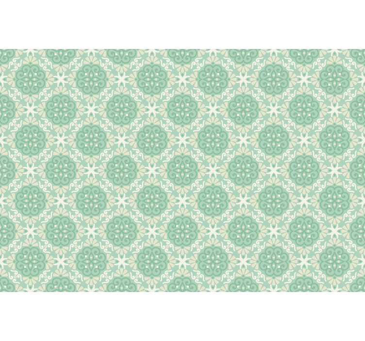 Elaborate botanical motifs flowers and plants roller blind - TenStickers