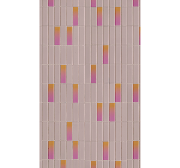 Gradient pink pattern textured roller blind - TenStickers