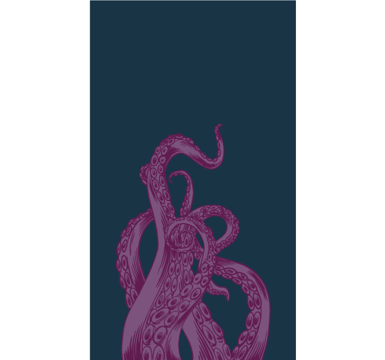 Octopus Tentacles Design animals roller blind - TenStickers