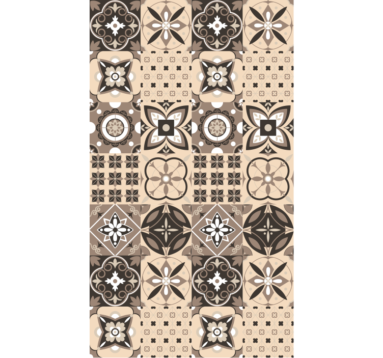 Ornate Tile Patterns textured roller blind - TenStickers