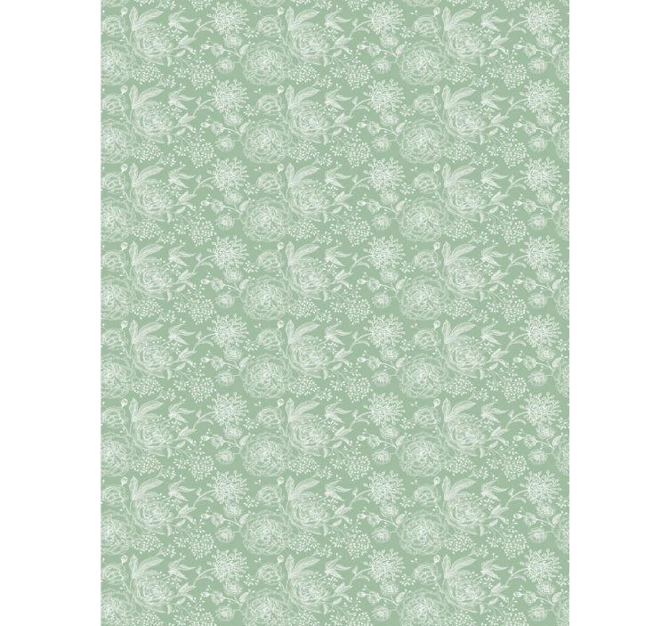 Delicate Plant Elements roller blind flowers - TenStickers