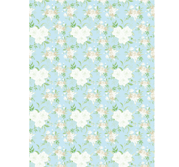 Wild grandmillenial style roller blind flowers - TenStickers