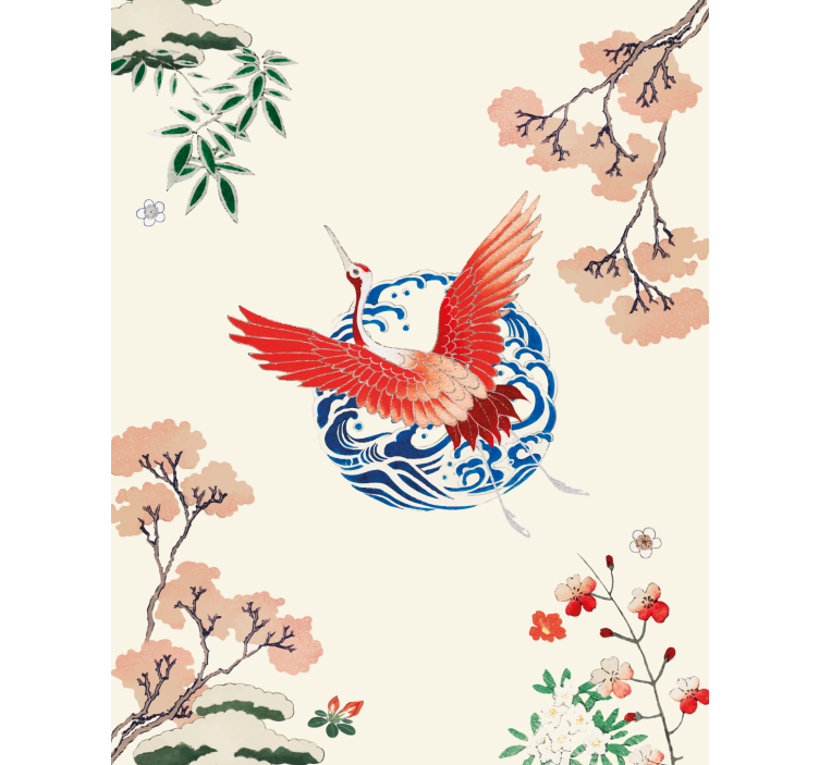 Chinoiserie More vintage roller blind - TenStickers