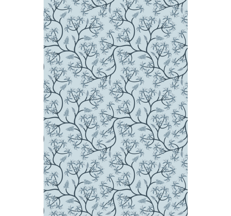 Elegant Botanical Pattern roller blind flowers - TenStickers