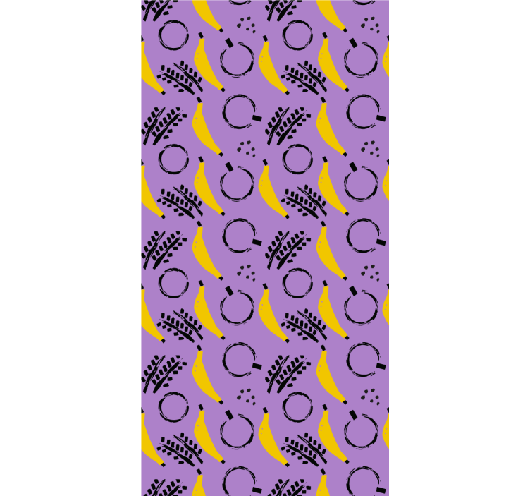 Banana Pattern Design roller blind fruits - TenStickers