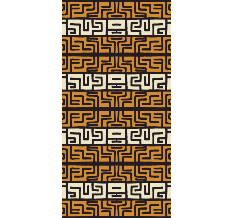 Geometric Arrangement Blend textured roller blind - TenStickers