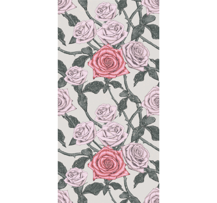 Elegant Rose Arrangement roller blind flowers - TenStickers