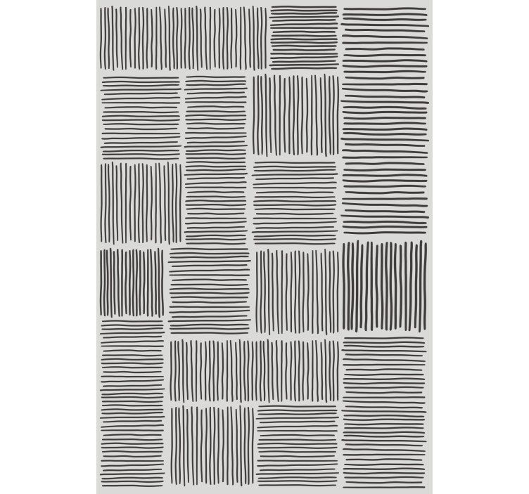 Line black white Mid-Century decor Modern blind - TenStickers