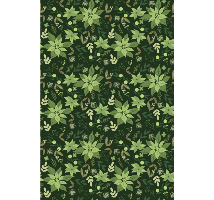 Lush Green Flora roller blind flowers - TenStickers