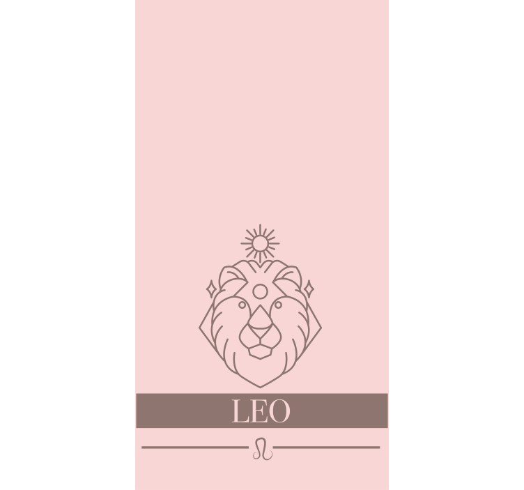 Lion Zodiac Symbol original roller blind - TenStickers